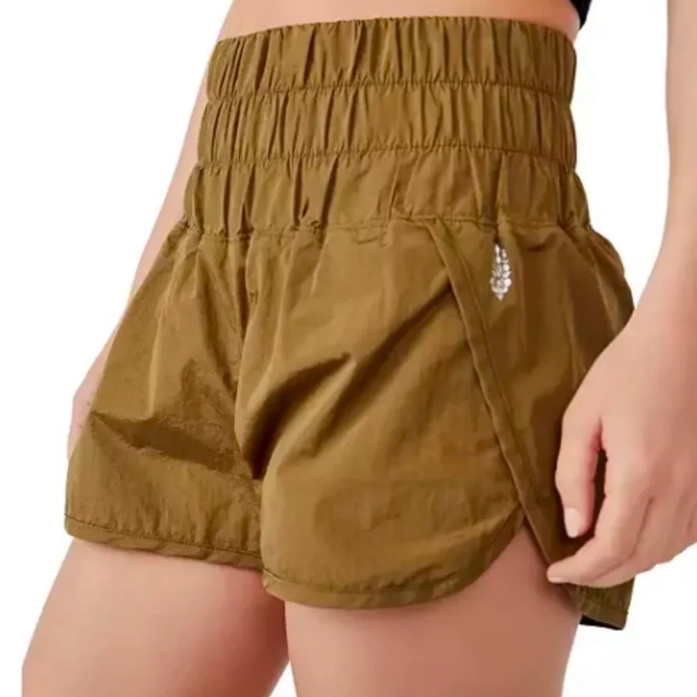 Free People Movement ~ Size M ~ Army Green The Way Home High Waisted Shorts